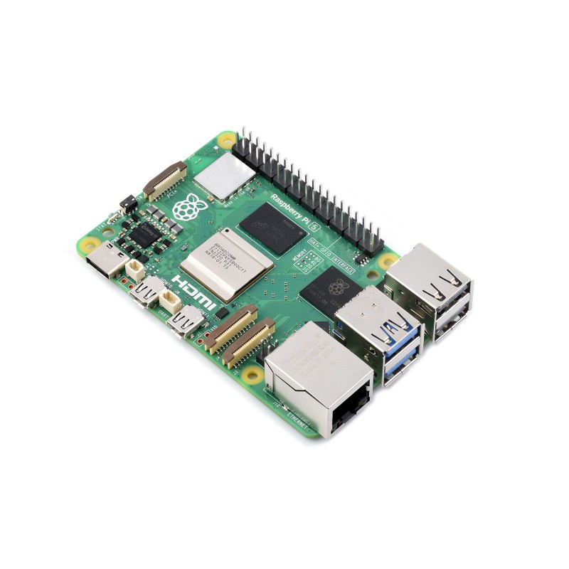 Raspberry Pi 5 8Gb - Waveshare Raspberry Pi 5, BCM2712 işlemci,