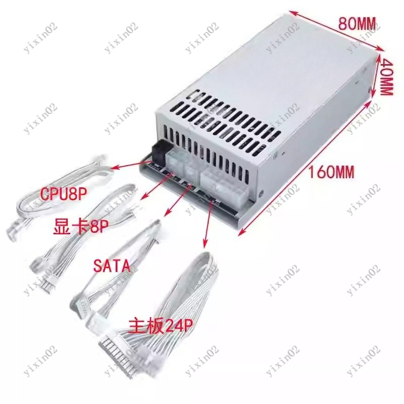 Atx Power Supply 1U Flex 500W - 1U Flex ATX Tam Modüler Güç