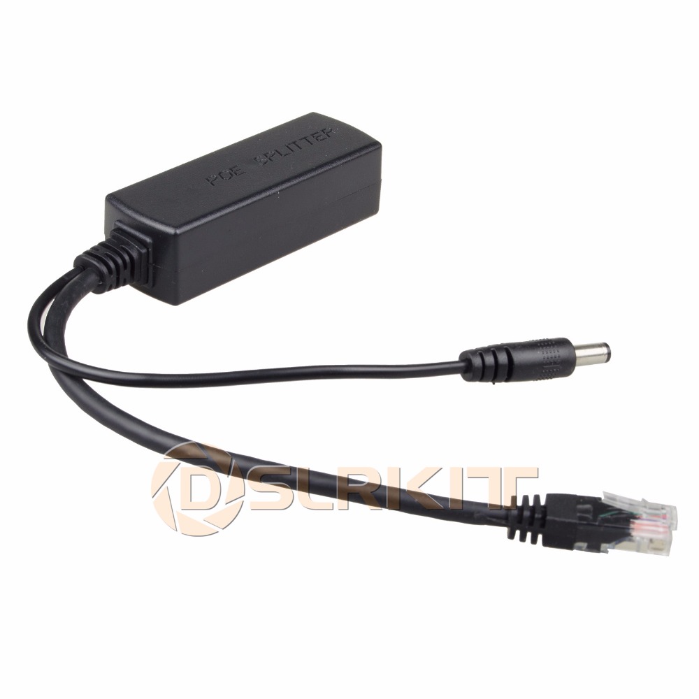 Active Poe Splitter Gigabit 12V 2A - DSLRKIT Gigabit Aktif PoE Splitter Güç