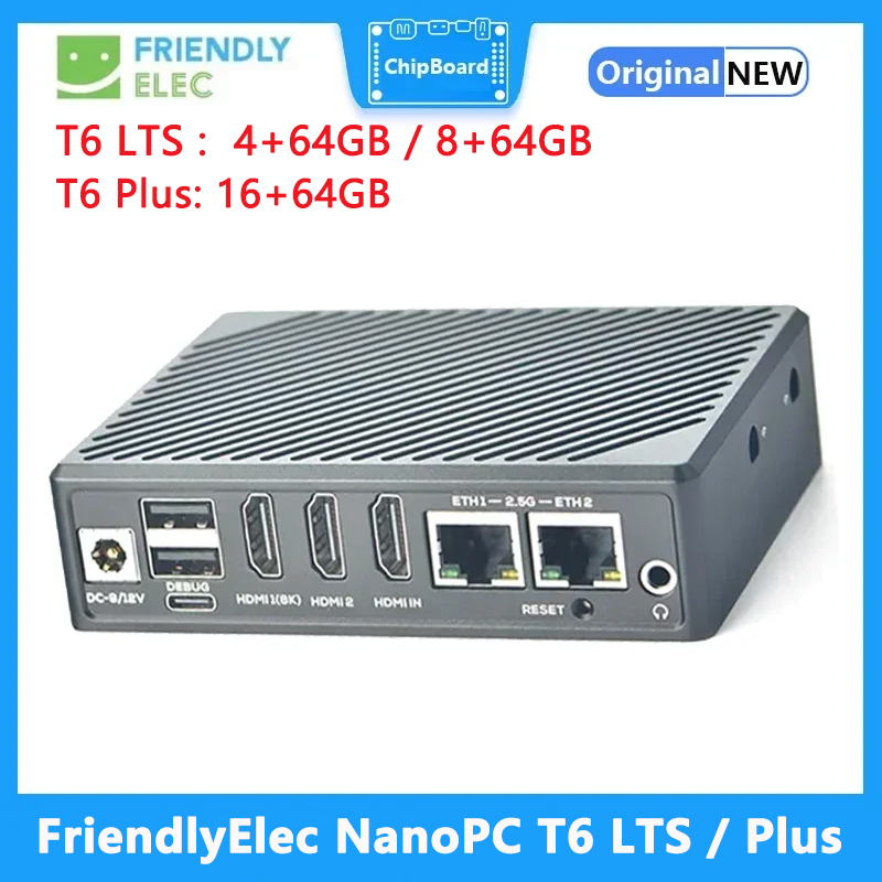 FriendlyElec NanoPC T6 LTS/Plu - Nanopc T6 16Gb incelemesi ve fiyatı