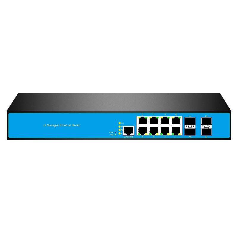 12 Portlu 8/PoE 4/10G SFP L3 Y - Sfp+ 10G Managed Switch 8 Port incelemesi ve fiyatı